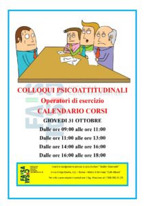 Scopri di più sull'articolo CORSO DI PREPARAZIONE COLLOQUI PSICOATTIT. A.T.A.C. S.p.A.   INIZIO CORSI